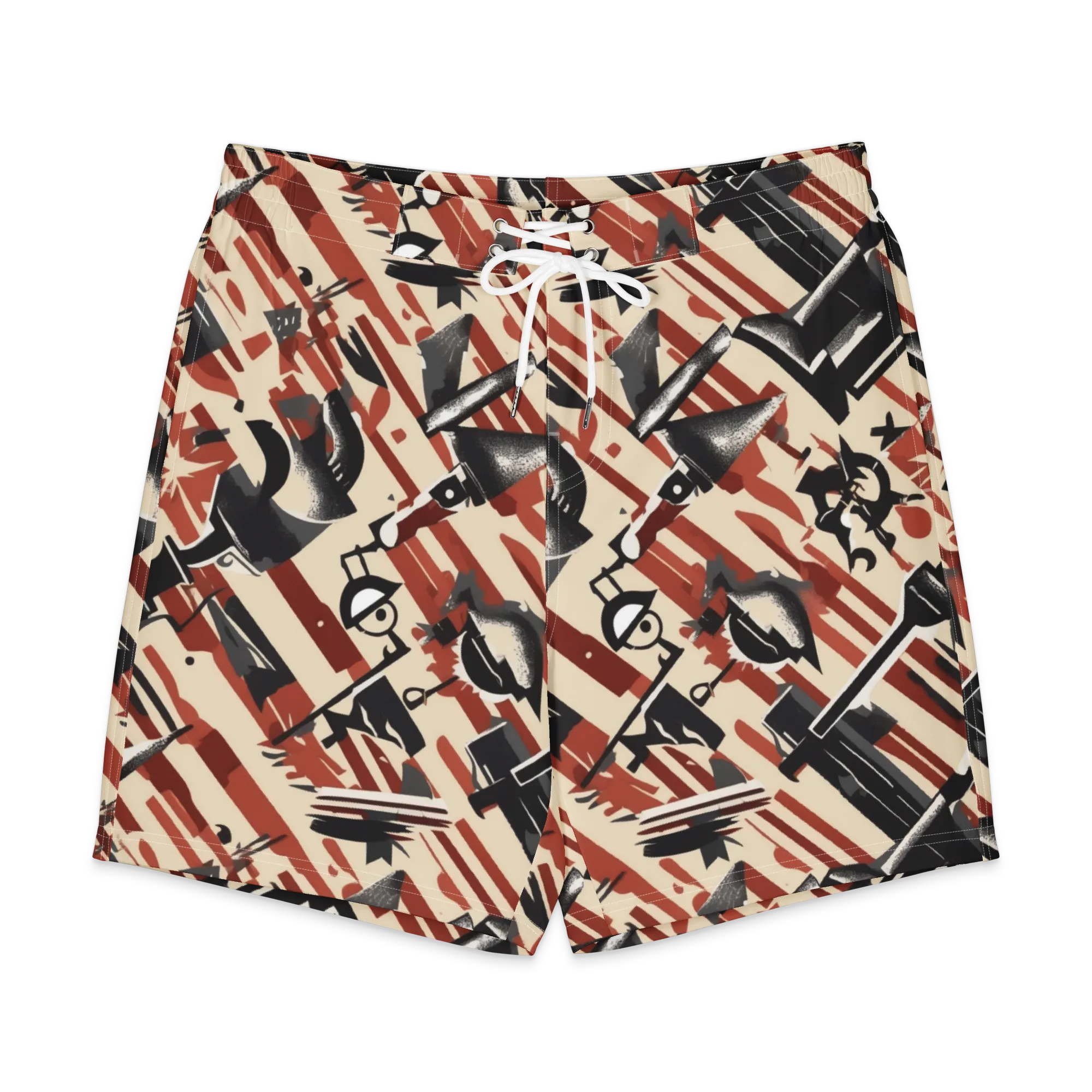 Burnt Signal on Men's Board Shorts — Front