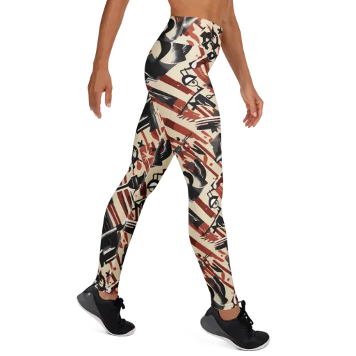 Burnt Signal on a Yoga Leggings