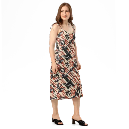 Burnt Signal on a Slip Dress