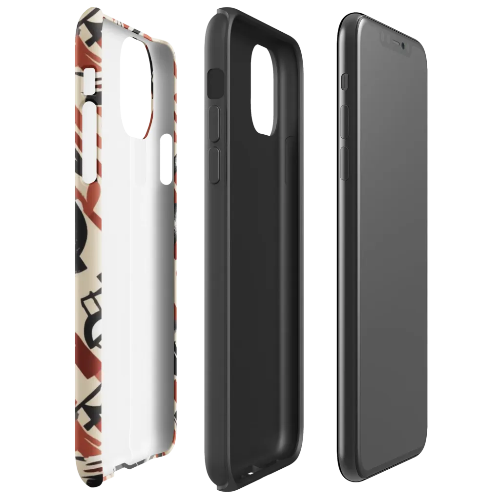 Burnt Signal on Tough Case for iPhone® — Right