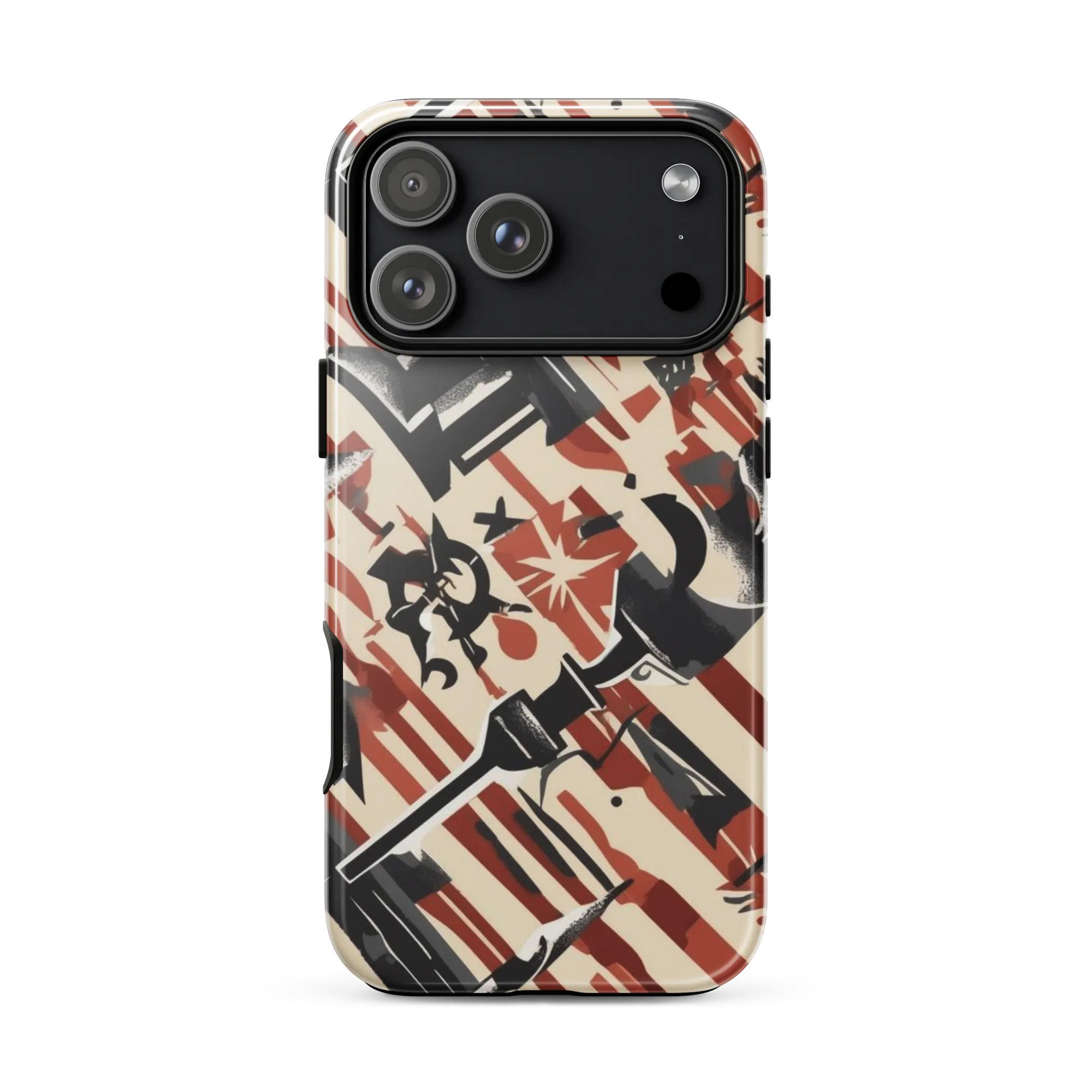 Burnt Signal on Tough Case for iPhone® — Front