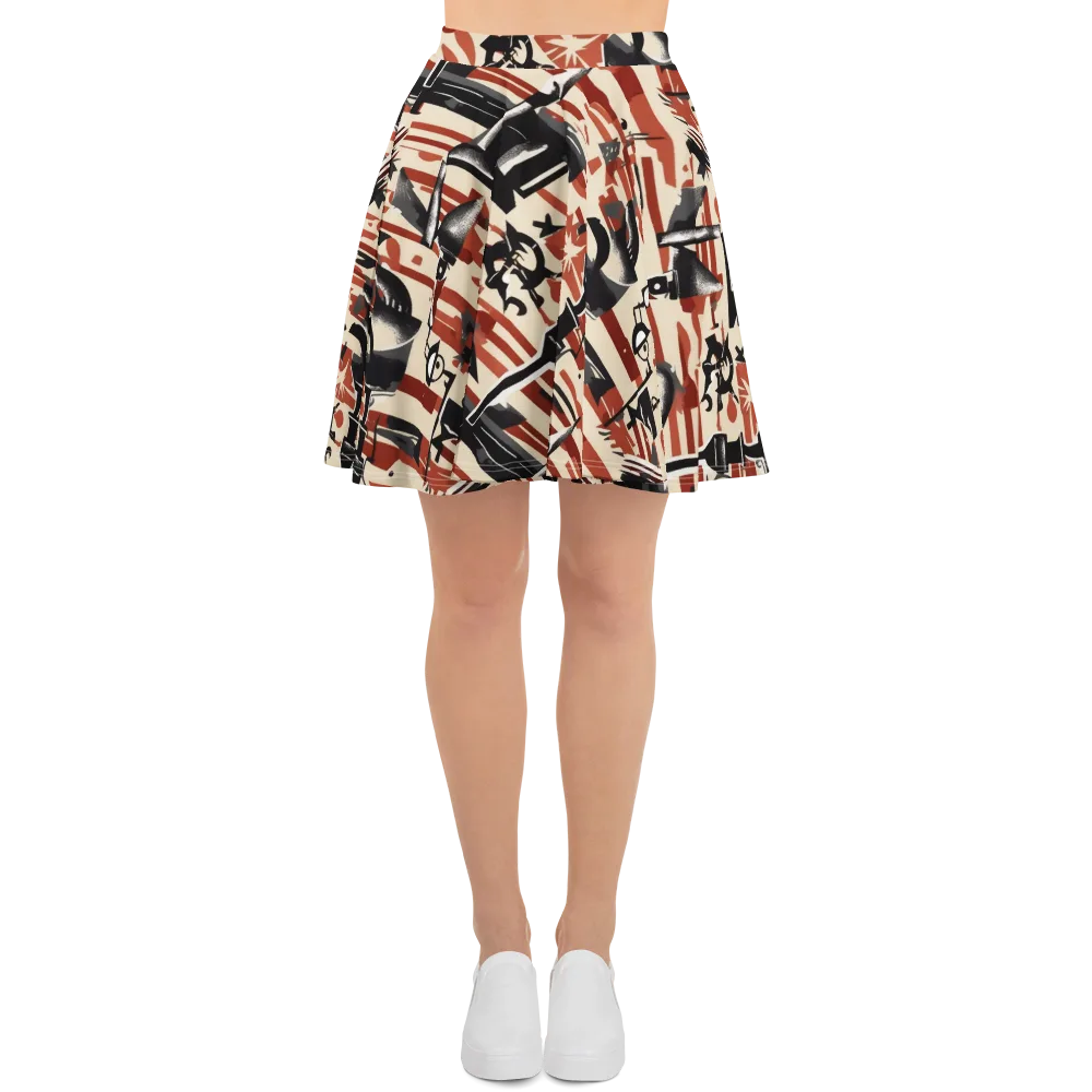 Burnt Signal on Skater Skirt — Front