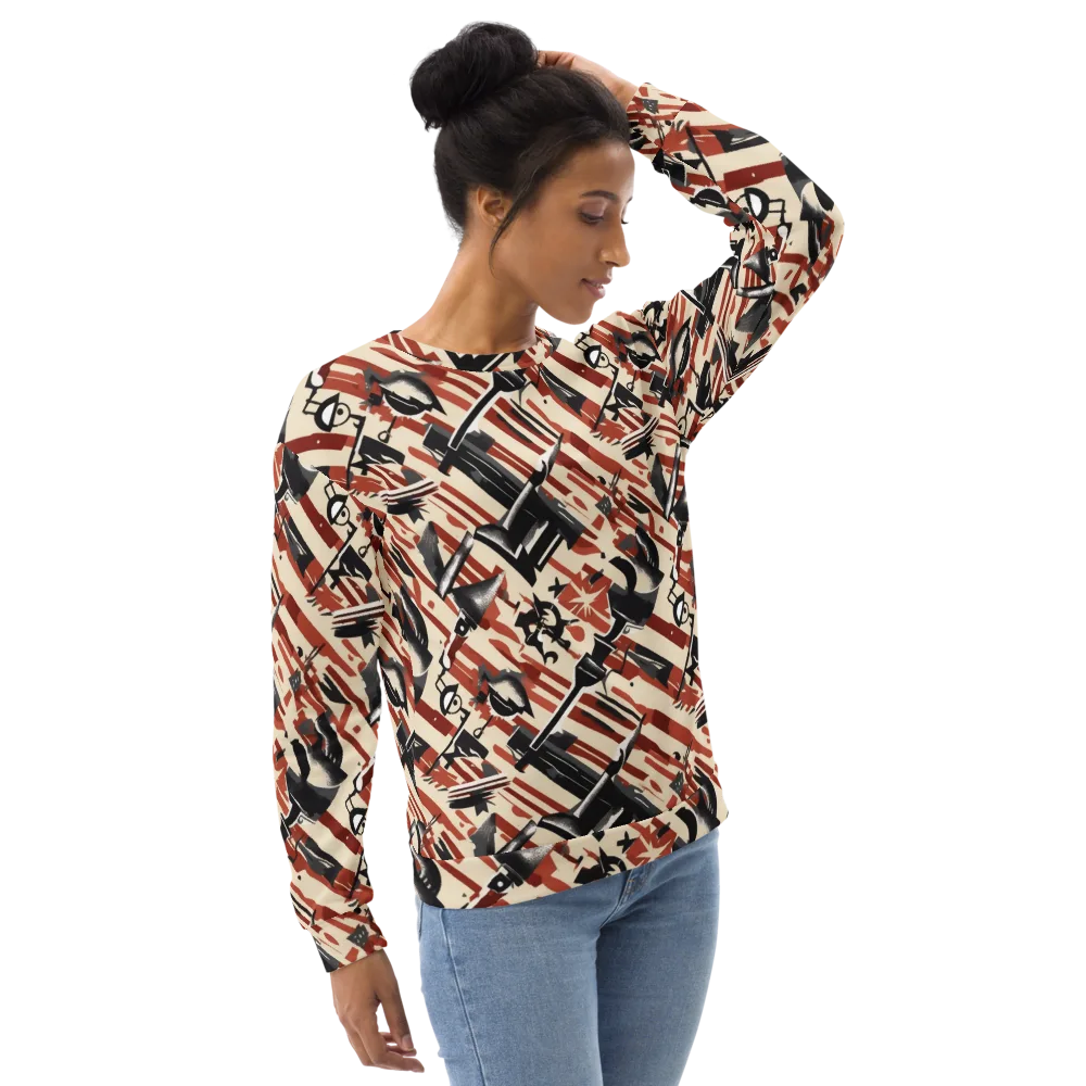 Burnt Signal on Sweatshirt — Right Front