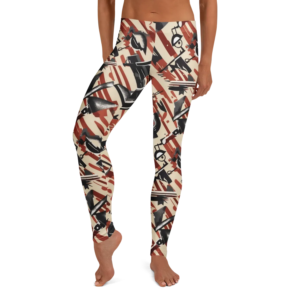 Burnt Signal on Leggings — Front