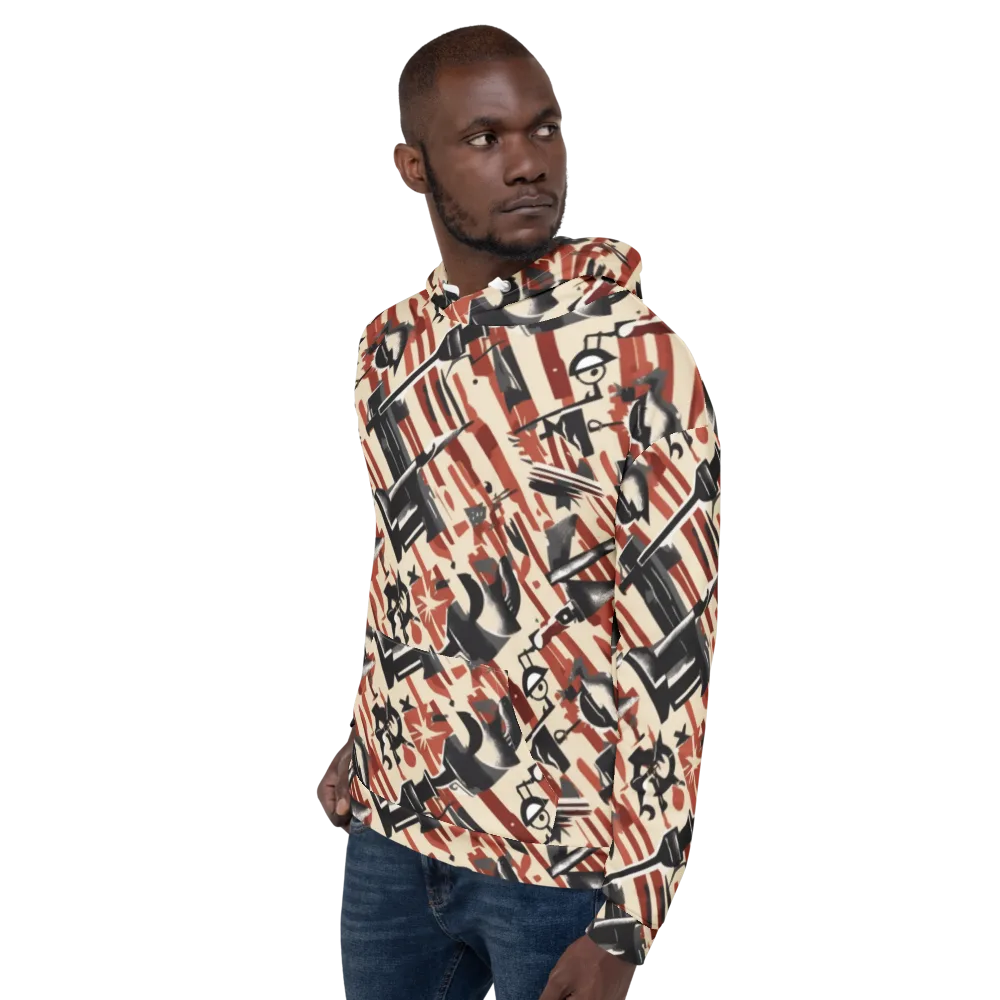 Burnt Signal on Hoodie — Left