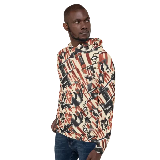 Burnt Signal on a Hoodie