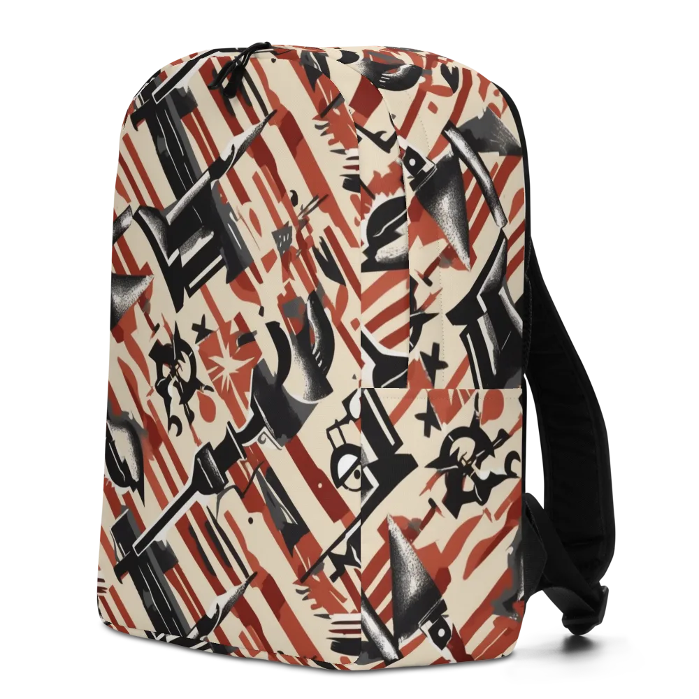 Burnt Signal on Minimalist Backpack — Left