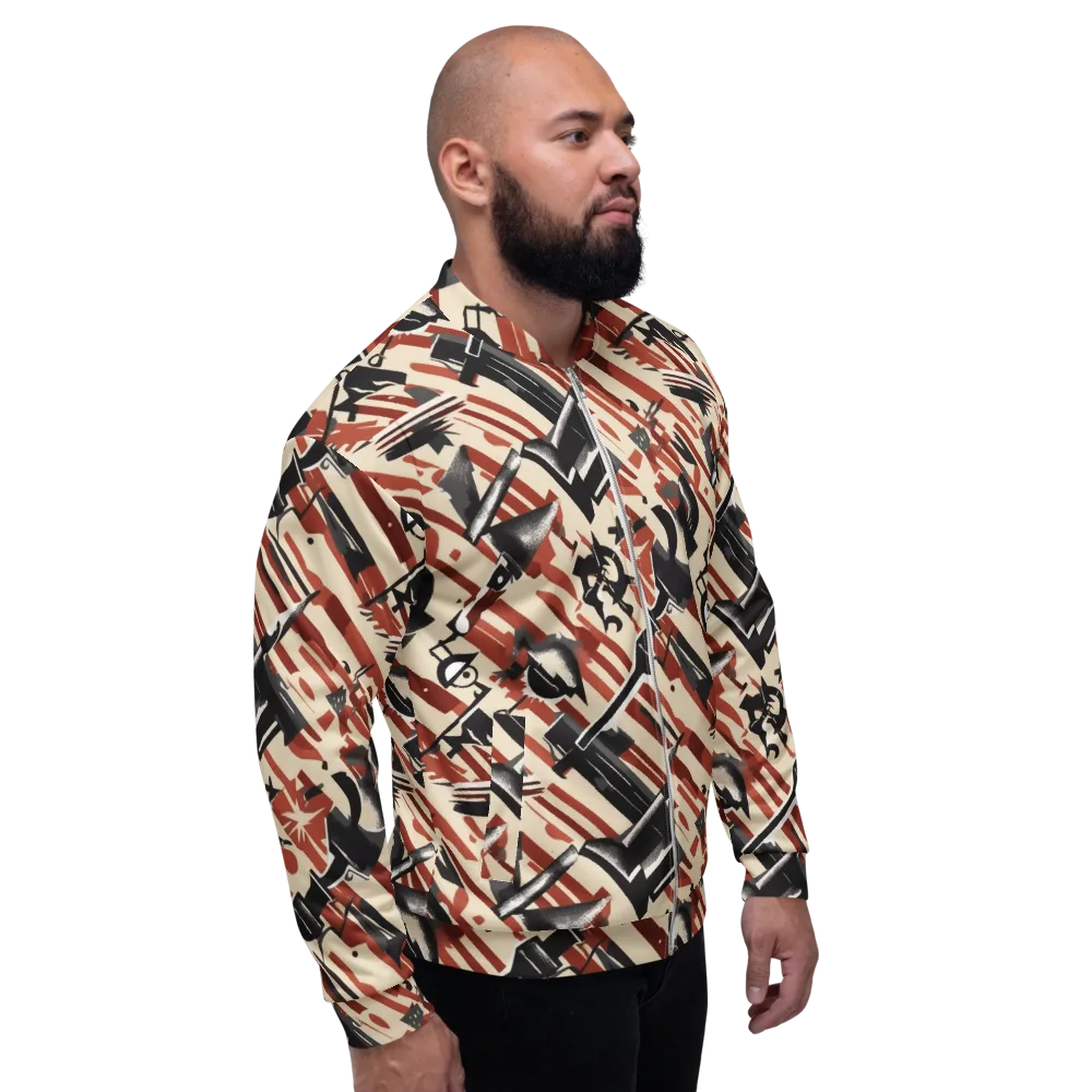 Burnt Signal on Bomber Jacket — Right