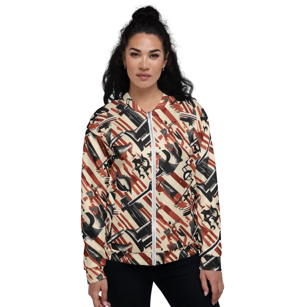 Burnt Signal on Bomber Jacket — Front