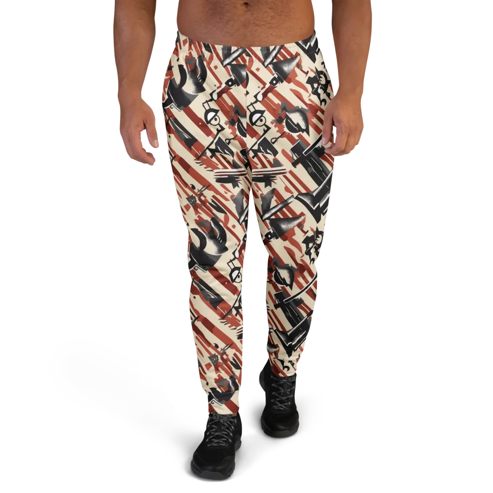 Burnt Signal on Men's Joggers — Front