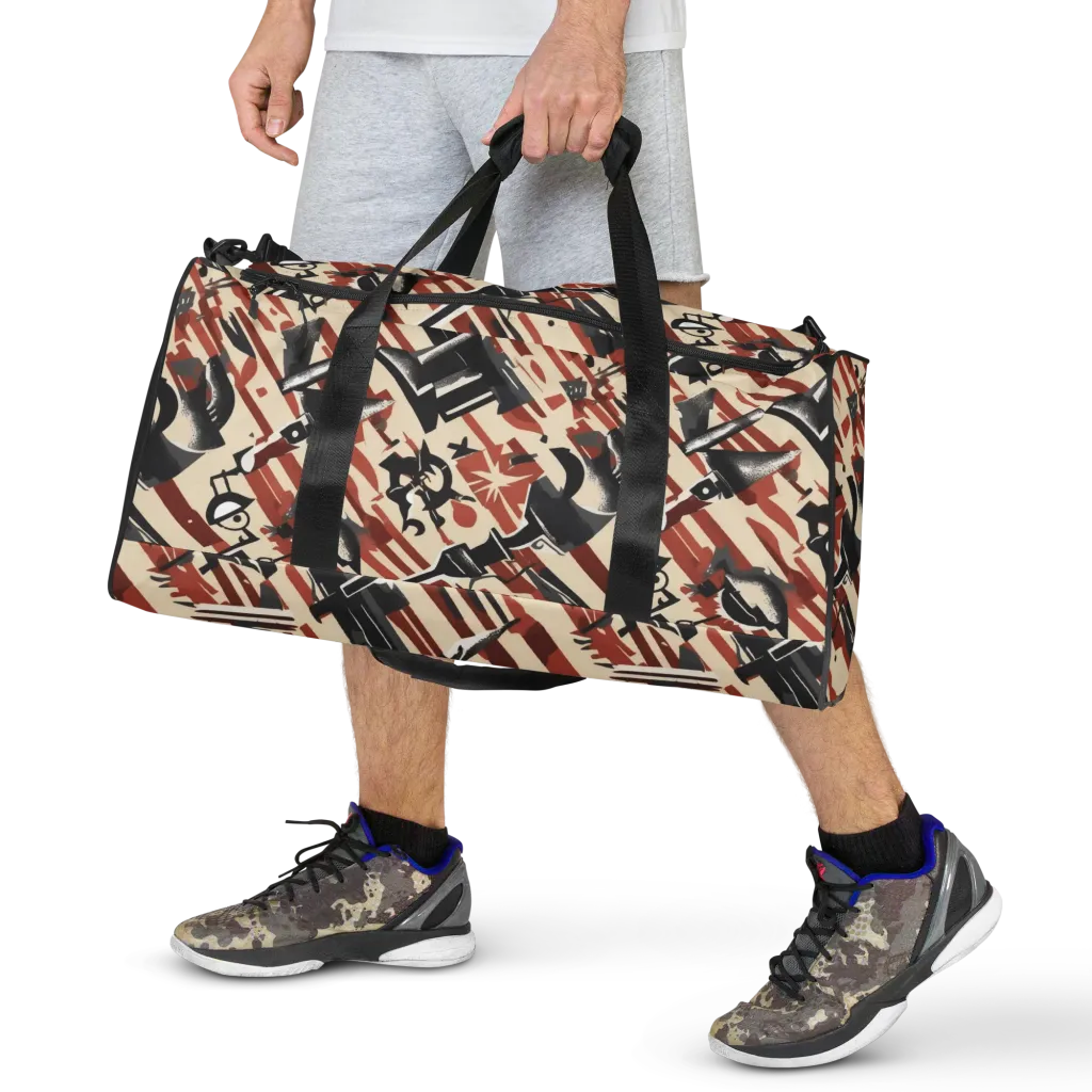 Burnt Signal on Duffle Bag — Front