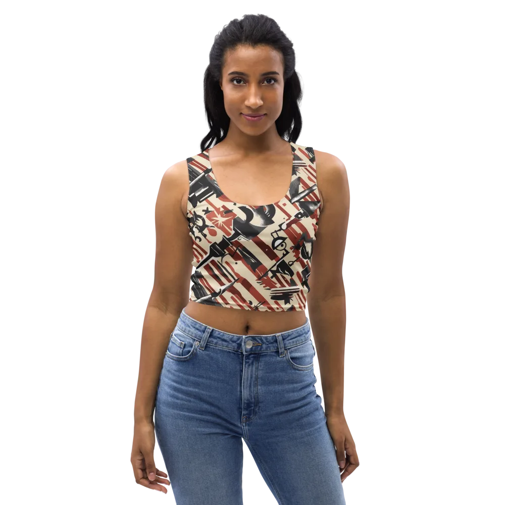 Burnt Signal on Crop Top — Front