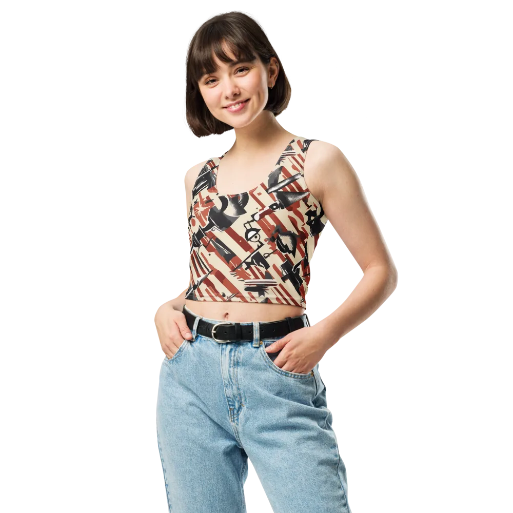 Burnt Signal on Crop Top — Front