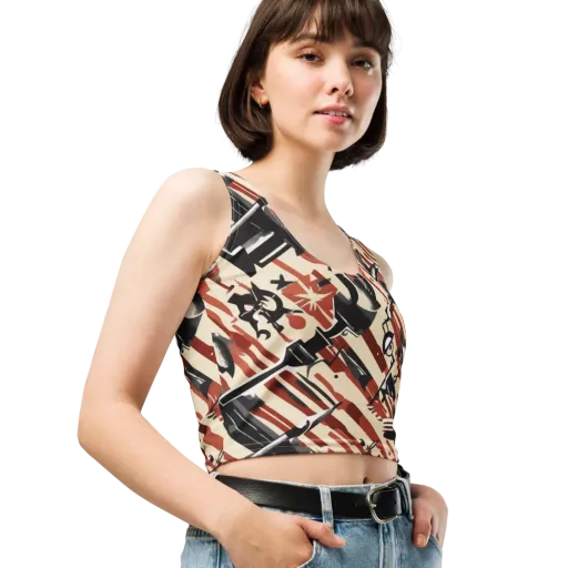 Burnt Signal on a Crop Top