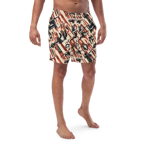 Burnt Signal on a Swim Trunks