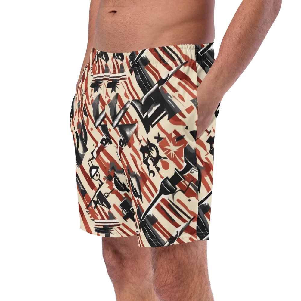 Burnt Signal on Swim Trunks — Left Front