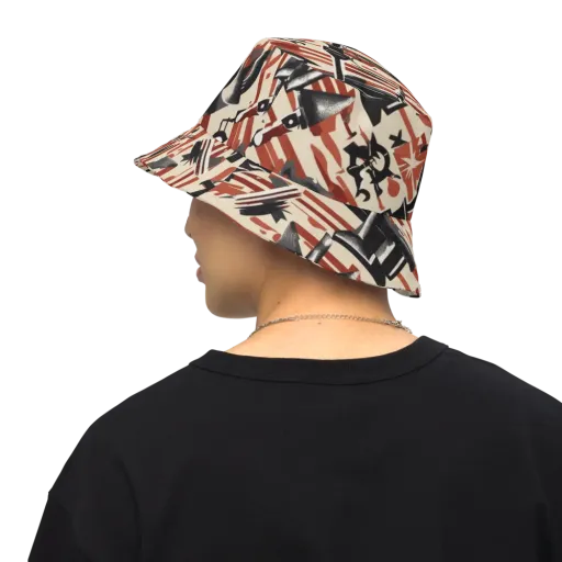 Burnt Signal on a Reversible Bucket Hat