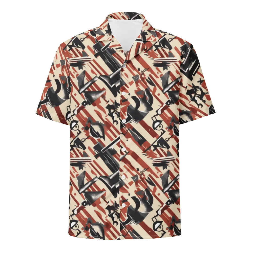 Burnt Signal on Button Shirt — Front