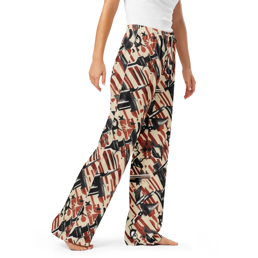 Burnt Signal on Women's Pajama Pants — Right Front