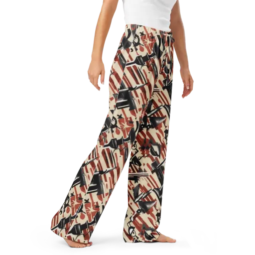 Burnt Signal on a Women's Pajama Pants