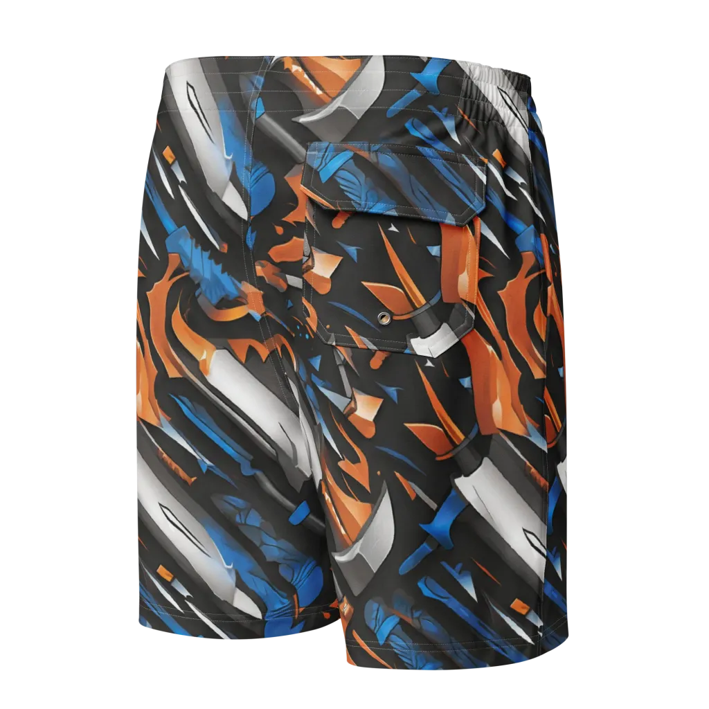 Forge Current on Men's Board Shorts — Back