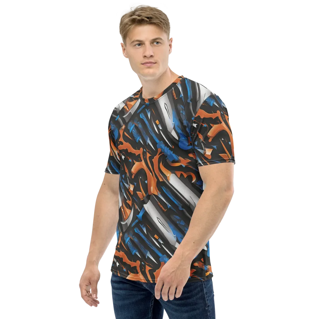 Forge Current on Men's Crew Neck T-Shirt — Left