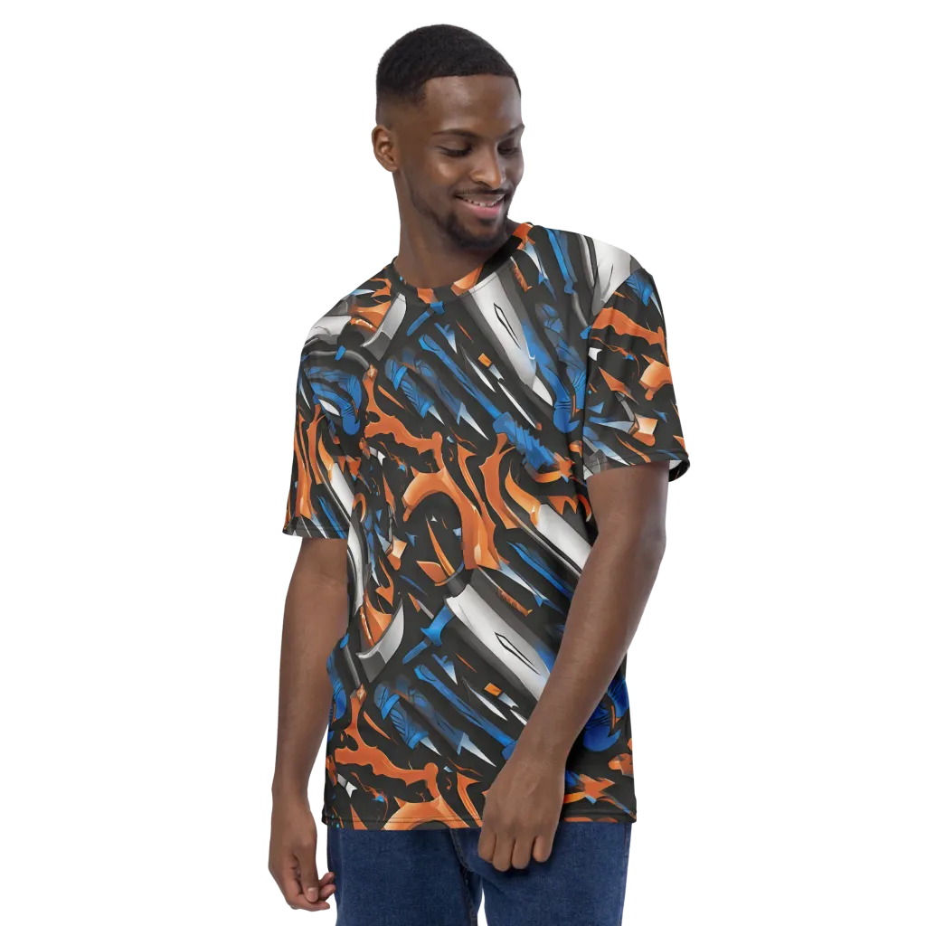 Forge Current on Men's Crew Neck T-Shirt — Left