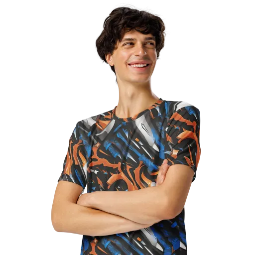Forge Current on a Men's Crew Neck T-Shirt