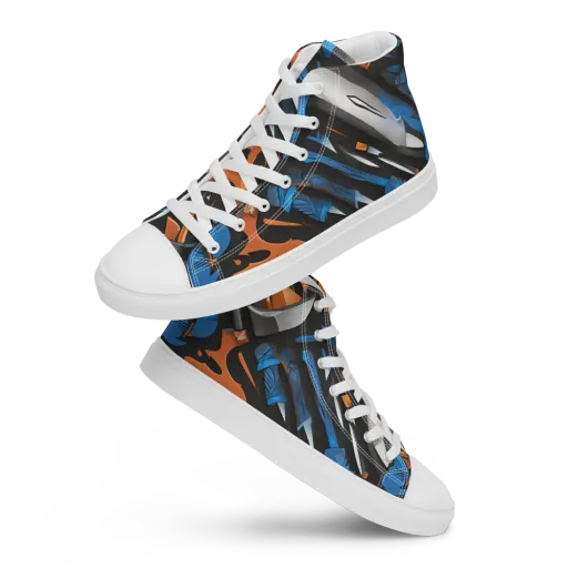 Forge Current on a Men's High Top Canvas Shoes
