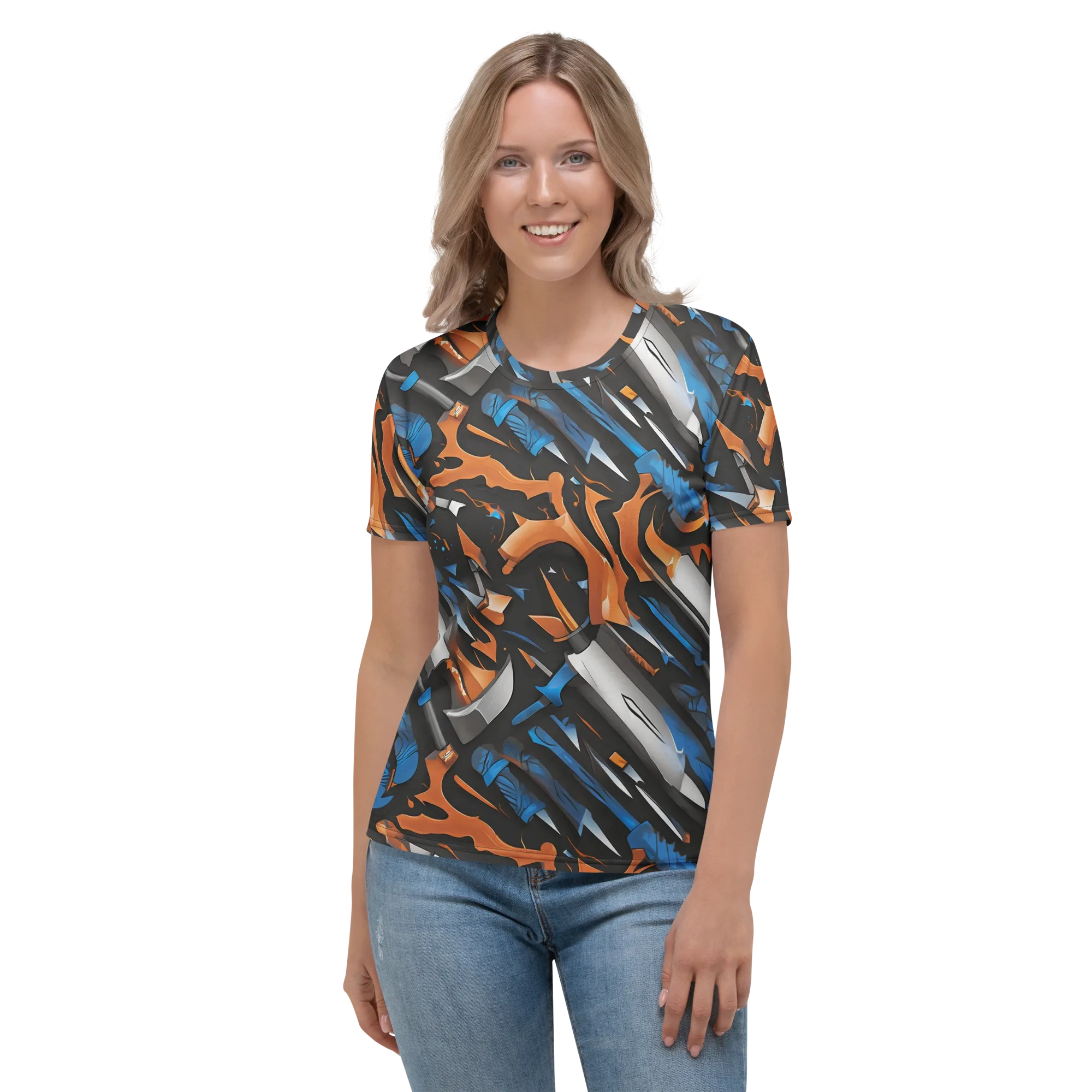 Forge Current on Women's Crew Neck T-Shirt — Front