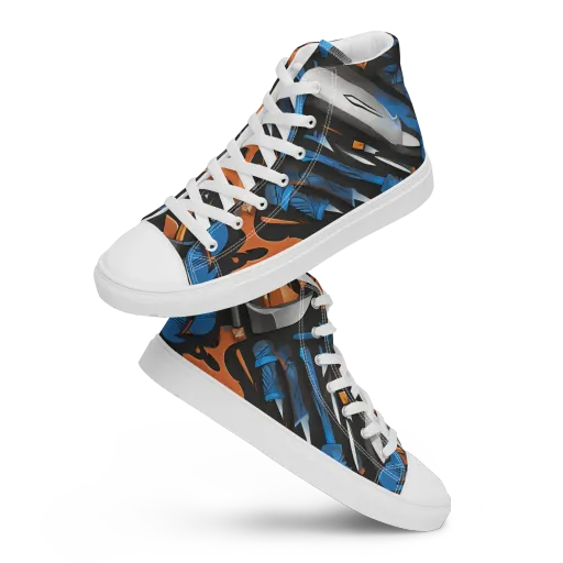 Forge Current on a Women's High Top Canvas Shoes