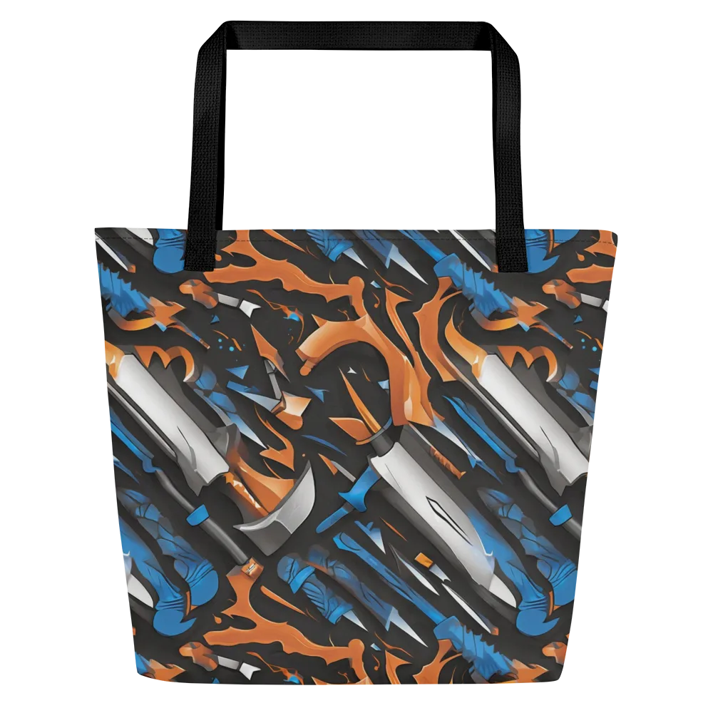 Forge Current on Large Tote Bag W/ Pocket — Front