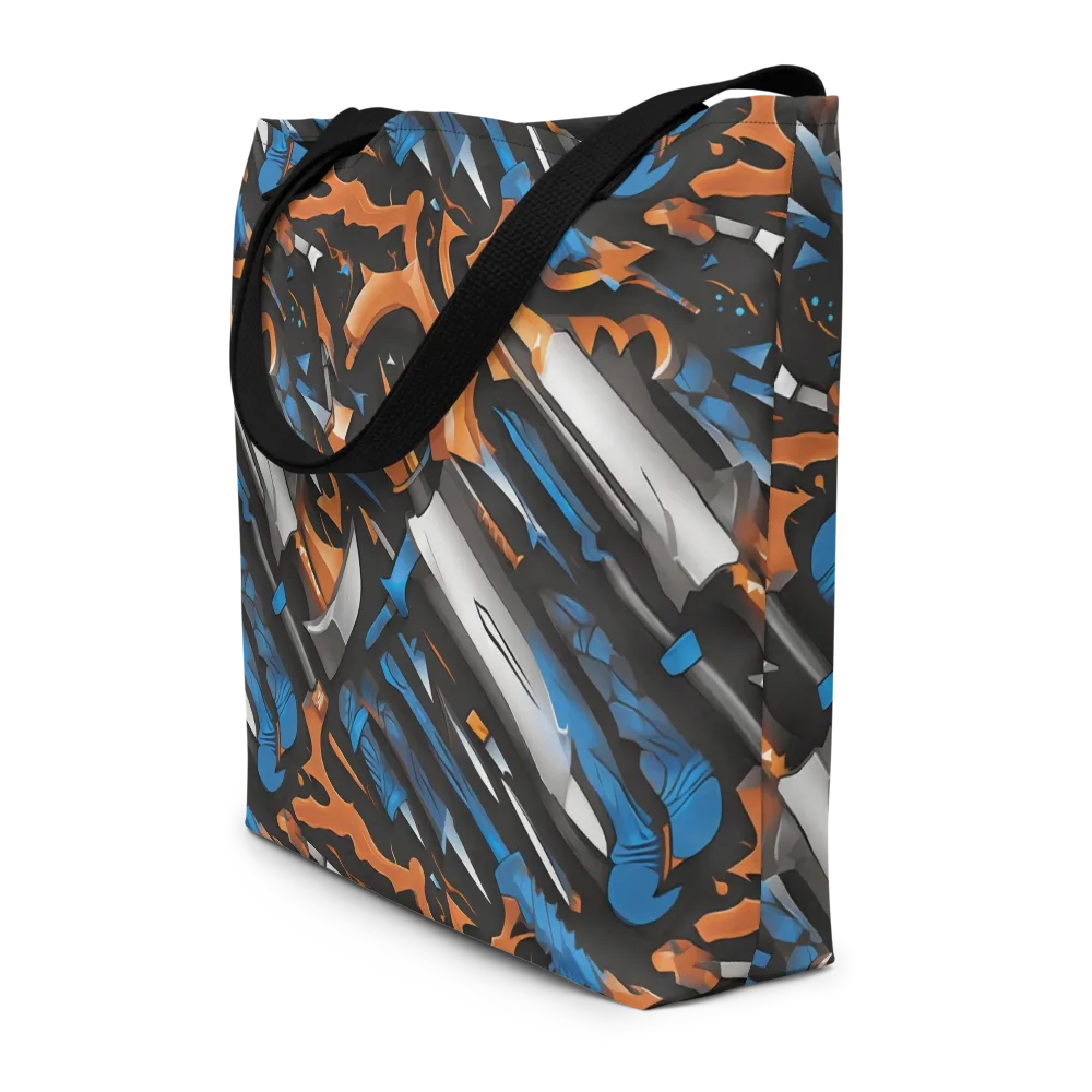 Forge Current on Large Tote Bag W/ Pocket — Front
