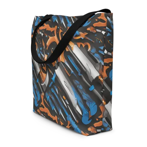Forge Current on a Large Tote Bag W/ Pocket