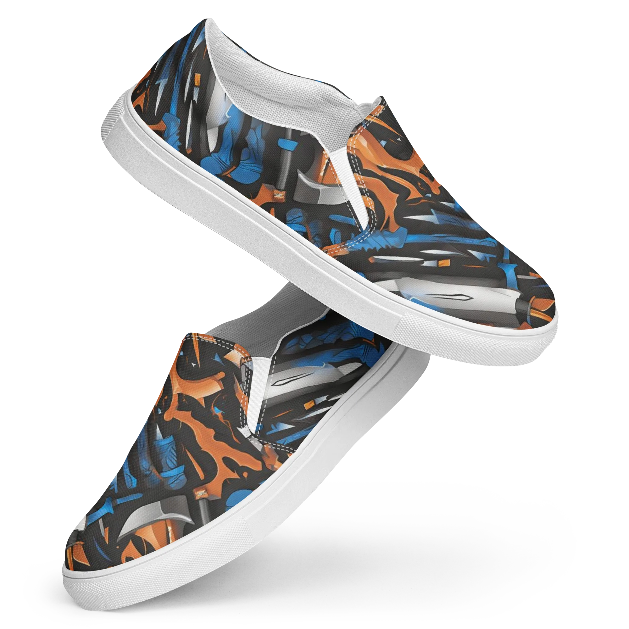 Forge Current on Women's Slip-On Canvas Shoes — Front