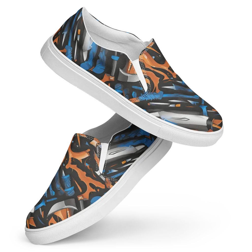 Forge Current on Women's Slip-On Canvas Shoes — Front
