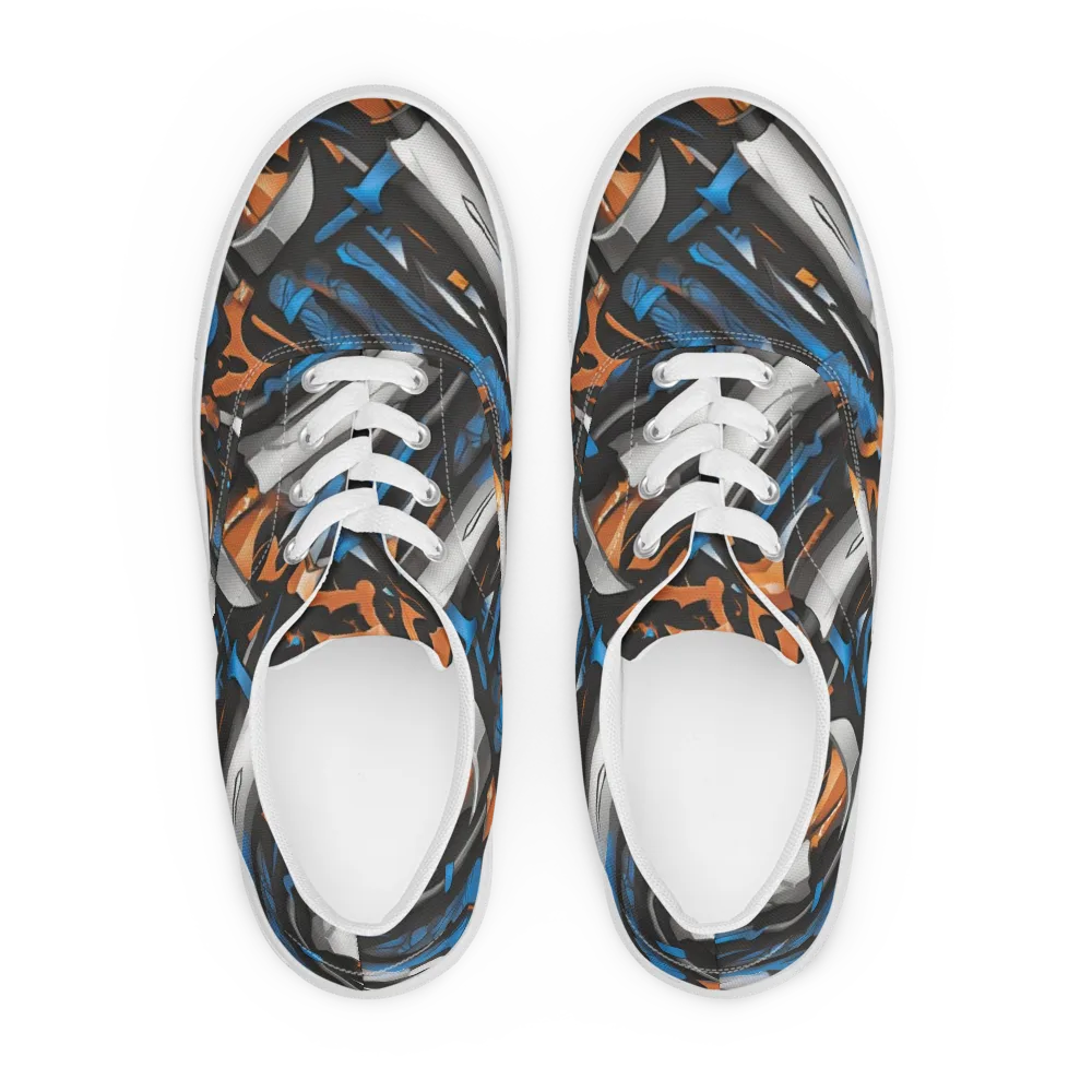 Forge Current on Men's Lace-Up Canvas Shoes — Front