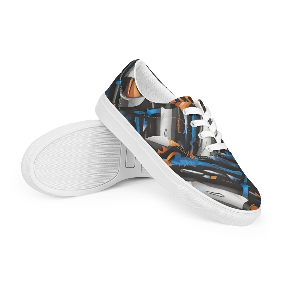 Forge Current on Men's Lace-Up Canvas Shoes — Right Front