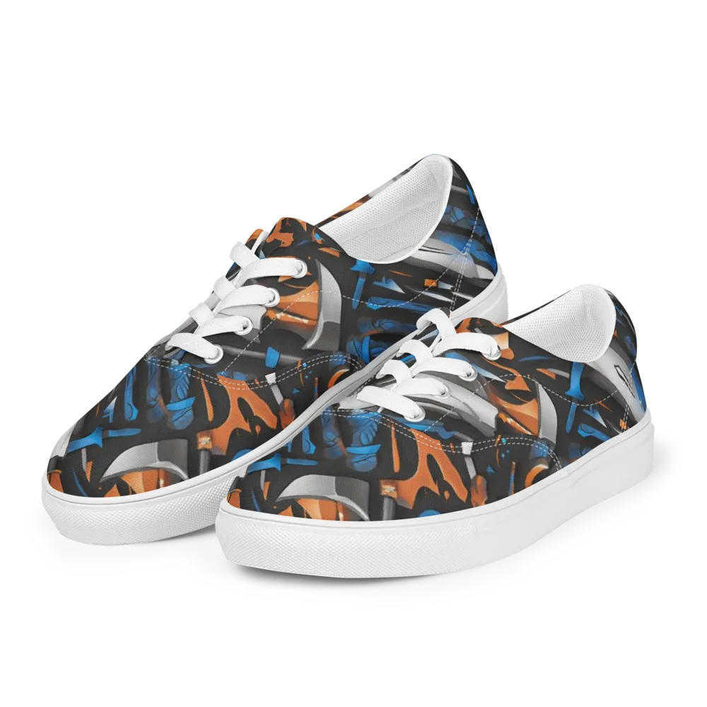 Forge Current on Men's Lace-Up Canvas Shoes — Left Front