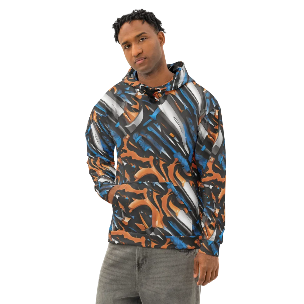 Forge Current on Cotton Hoodie — Left Front