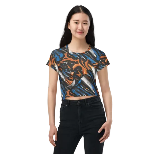 Forge Current on a Crop Tee