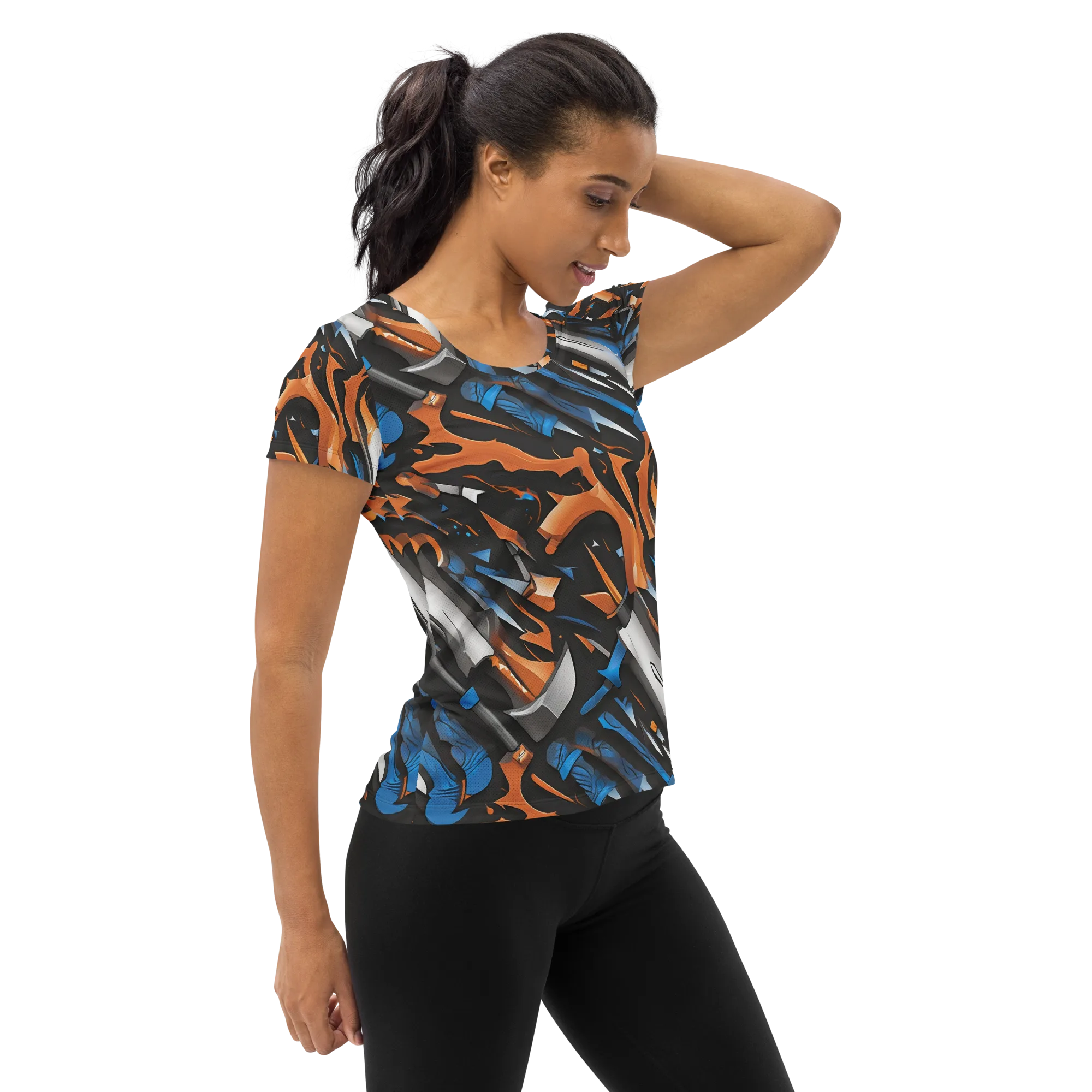 Forge Current on Women's Athletic T-Shirt — Right