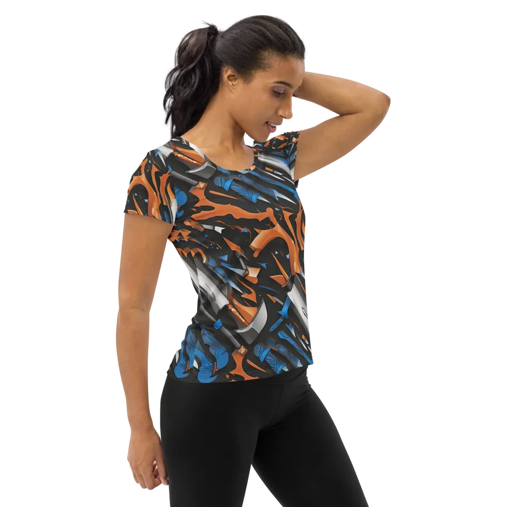 Forge Current on Women's Athletic T-Shirt — Right