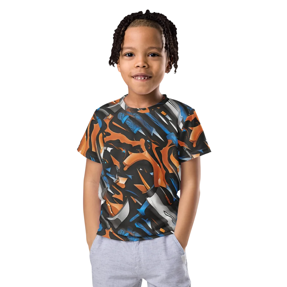 Forge Current on Kids Crew Neck T-Shirt — Front