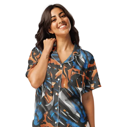 Forge Current on a Women's Short Sleeve Pajama Top