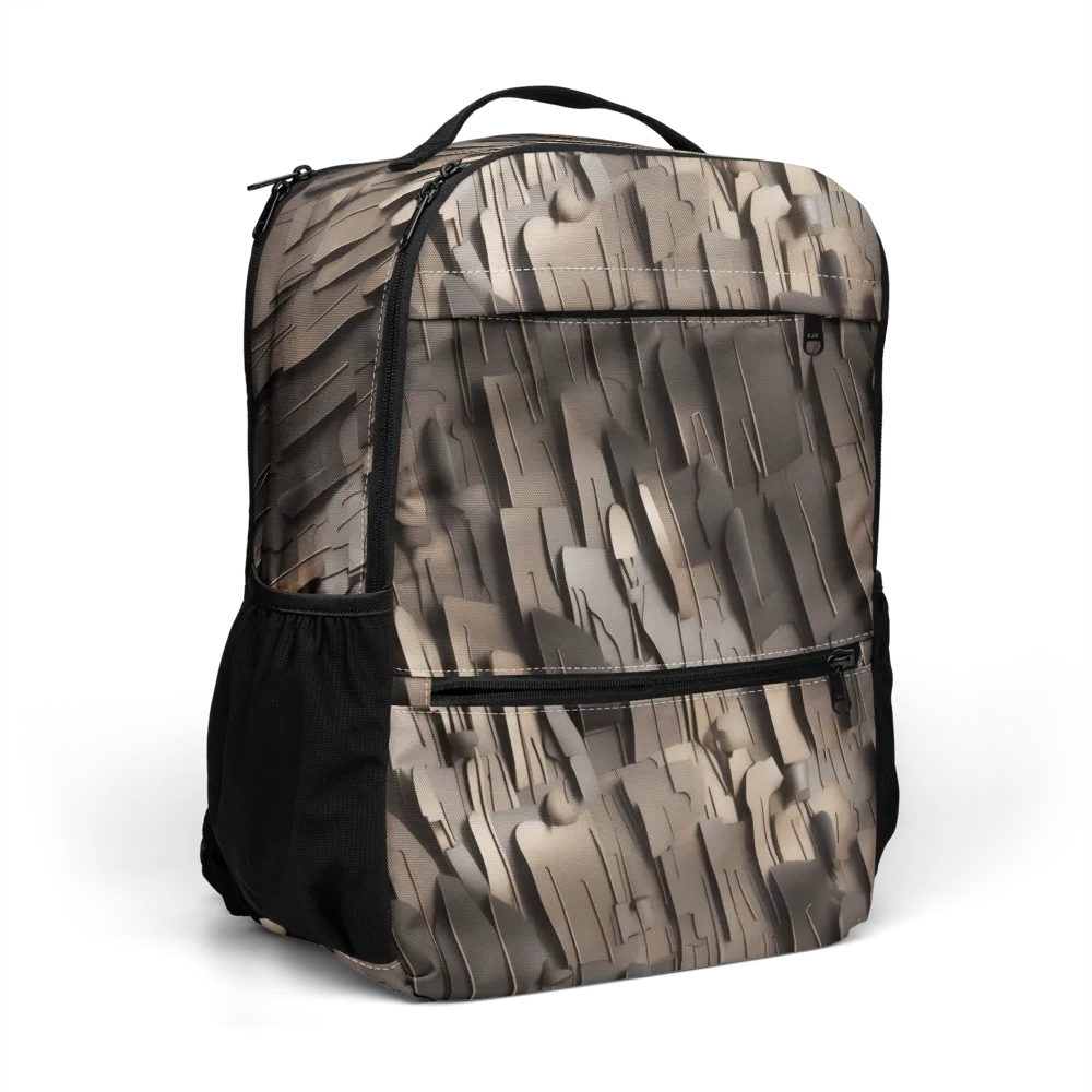 Taupe Circuitry on Utility Backpack — Right Front