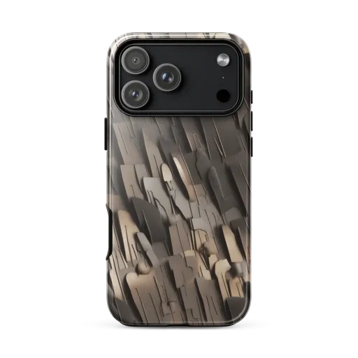Taupe Circuitry on a Tough Case for iPhone®