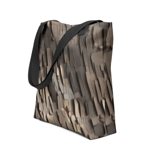 Taupe Circuitry on a Tote Bag