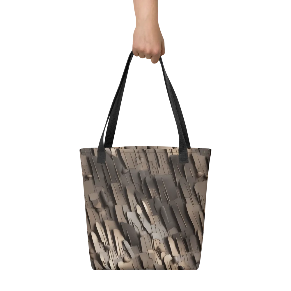 Taupe Circuitry on Tote Bag — Front