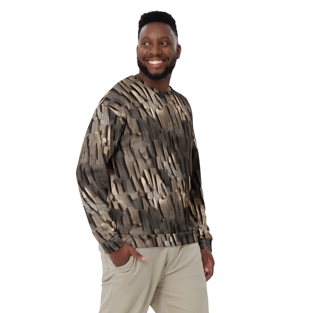 Taupe Circuitry on Sweatshirt — Front